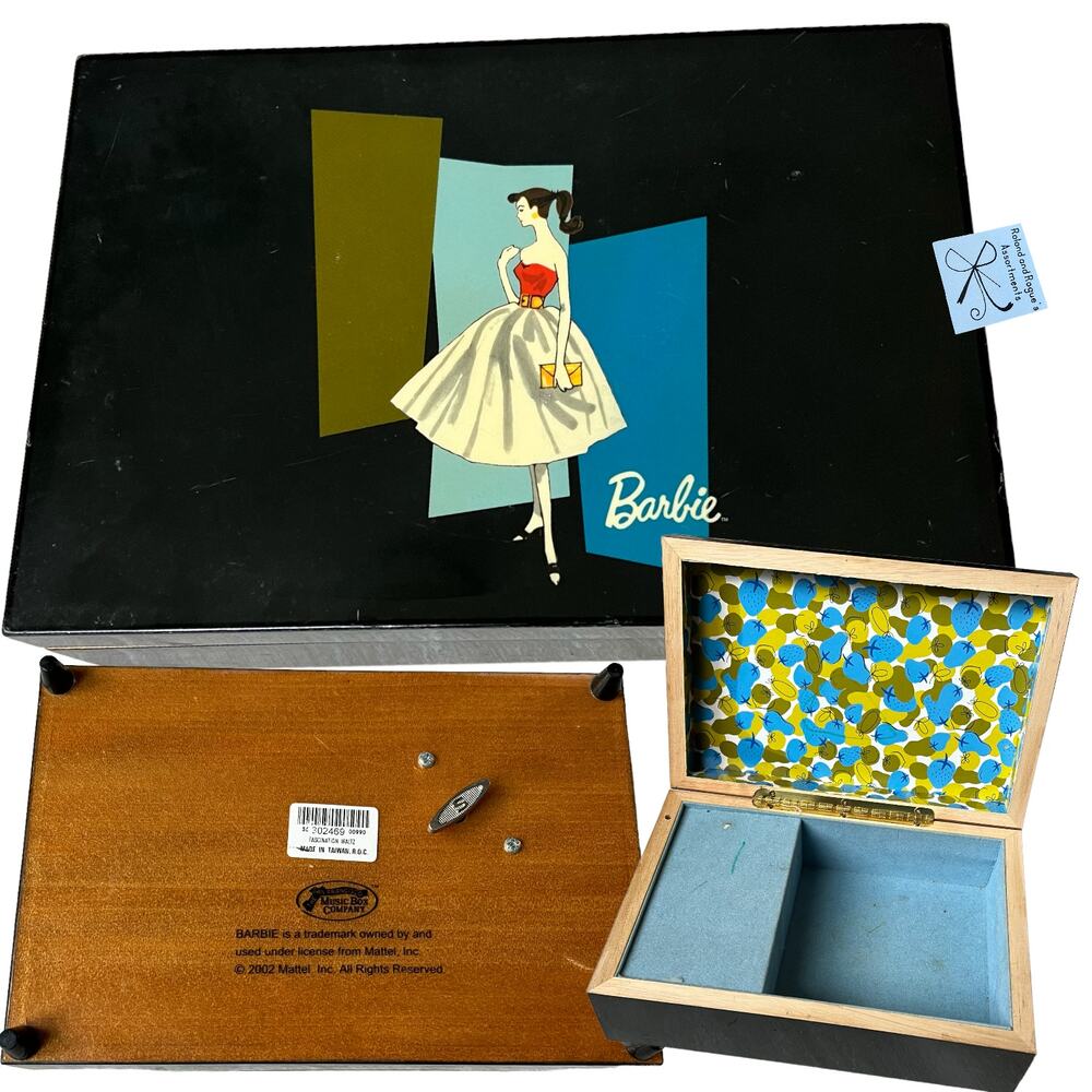 The San Francisco Music Box Company Barbie 2002 Musical Trinket Box